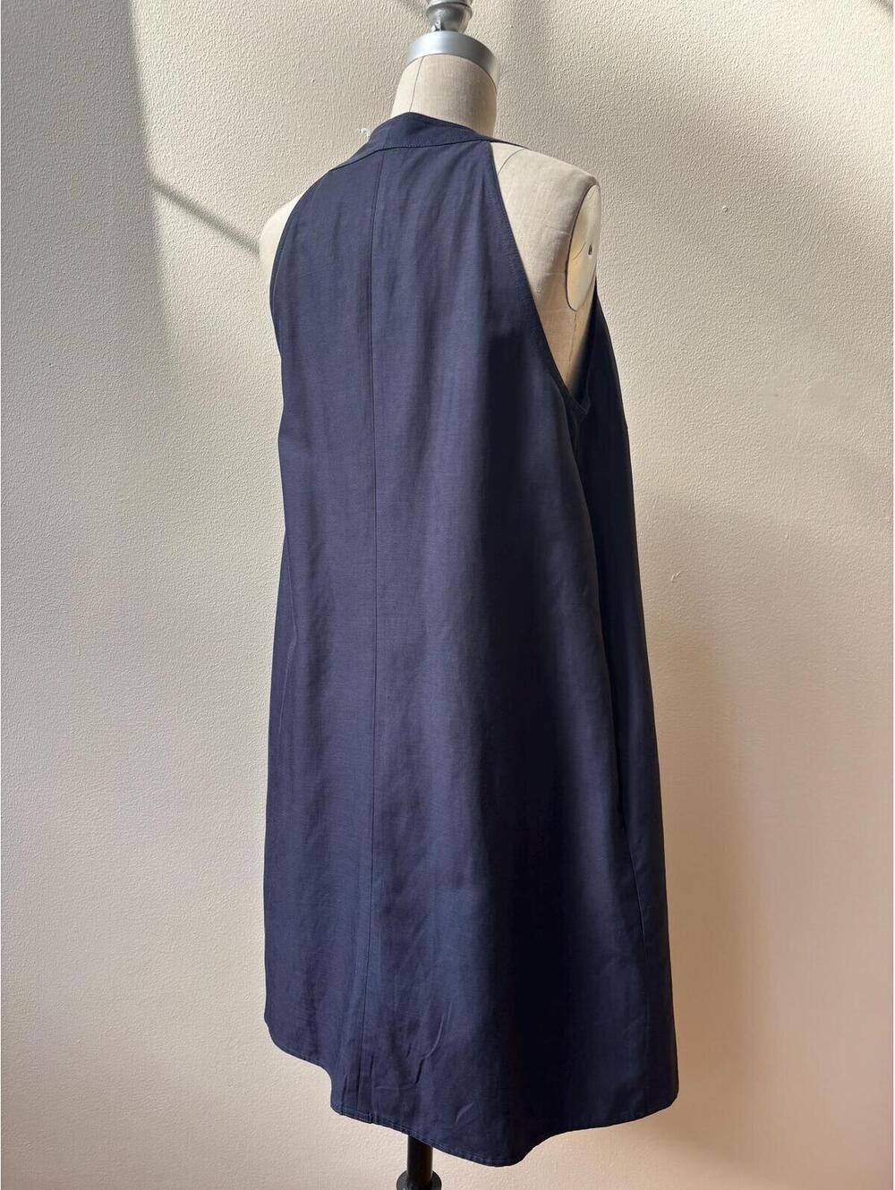 Stella McCartney Navy Sleveless Wrap Dress - Picture 5 of 8